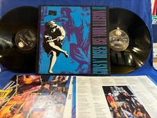 GUNS N' ROSES ILLUSION II INSERTS 2LP. ORIGINAL EUROPE LP EXC