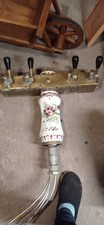 tireuse pompe a bière ancienne porcelaine laiton