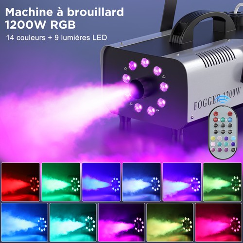 Machine fumée 1200w rgb - à, 9