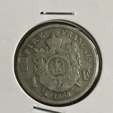 1 FRANC 1868 BB STRASBOURG