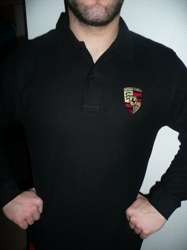 Destockage polo noir manches - noir,