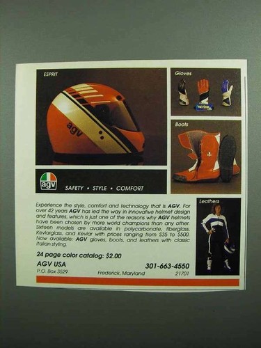 1989 agv esprit - agv, ad
