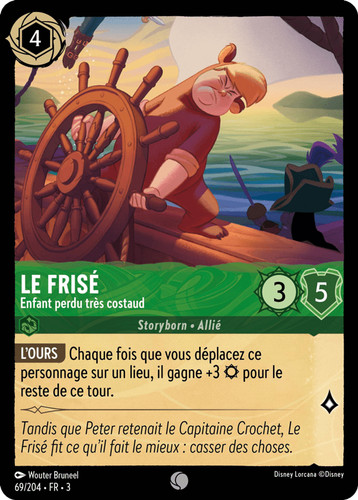 Frisé enfant perdu très - enfant,