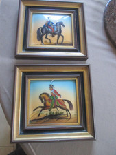 Rare paire tableaux email - rare,