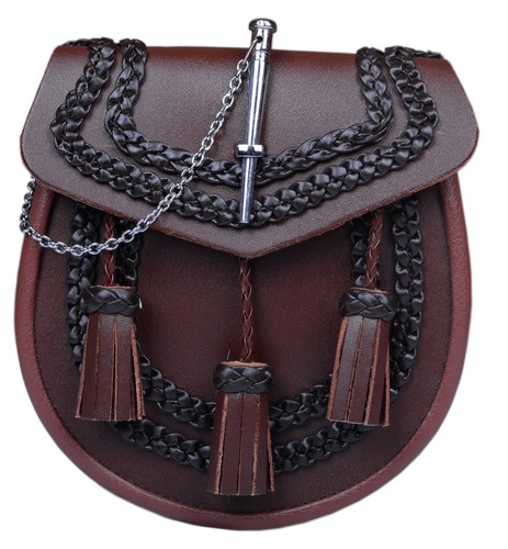 Sporran fait main cuir - sporran,