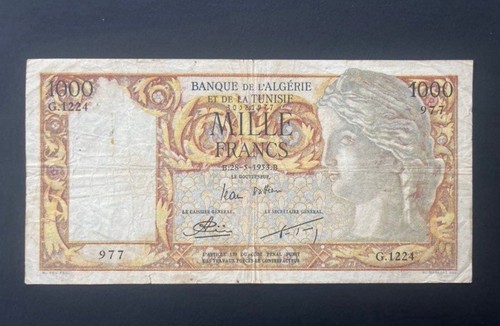 Billet 1000 francs banque - billet, de