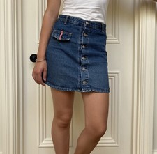 Jupe en jean boutonnée femme