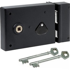 Serrure en applique monopoint horizontale à fouillot Ouverture Droite 2 Clé à g