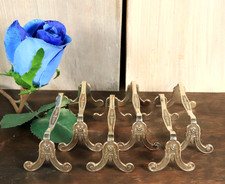 Antique Set of 6 French Christofle Knife Rest Silver Plated Marie Antoinette