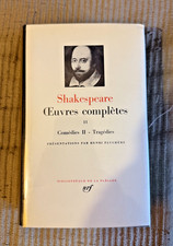 LA PLÉIADE SHAKESPEARE OEUVRES COMPLÈTES VOLUME II EDITION 1977