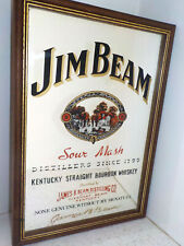Miroir Publicitaire déco style Bar, Pub, Café pour le Whisky Jim Beam