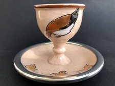 RARE ancien COQUETIER FAIENCE