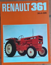 1071 : RENAULT : TRACTEUR : 361 : 1 DOCUMENT : 4 X PAGES : 21 X 27 : BEL ETAT .