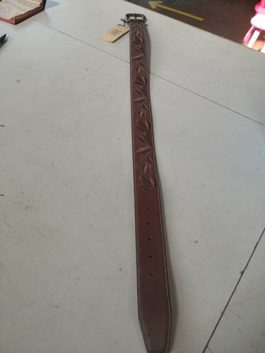 Belt men women brown flowers - men/women,