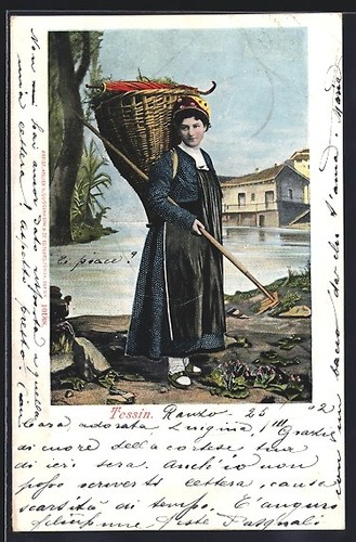 Carte postale tessin - carte,