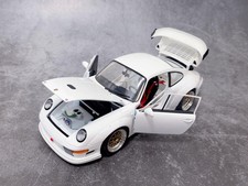 Autoart Porsche 911 993 GT2 Evo échelle 1/18 modèle moulé sous pression blanc...