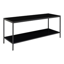 Table TV Nordic VITA Noire Étagère Banc Avec Espace De Rangement Ouvert