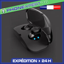 ÉCOUTEURS BLUETOOTH SANS FILS SPORT SAMSUNG IPHONE MAINS LIBRE OREILLETTE NOIR