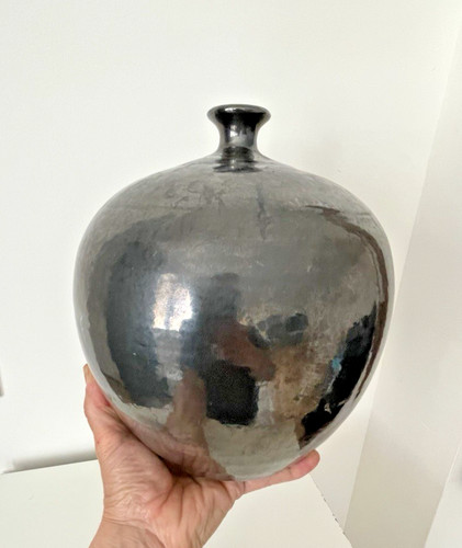 Vase boule noir - ,