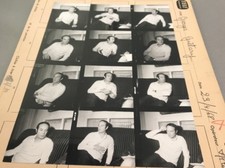GEORGES GUÉTARY : PLANCHE CONTACT ORIGINALE DE 1968