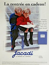 PUBLICITÉ DE PRESSE 1998 CHAUSSURES VÊTEMENTS JACADI LA MARQUE DE L'ENFANCE 