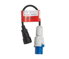 Legrand - Cordon pour borne de camping - fiche mâle CEE 17 + fiche femelle 2P+T