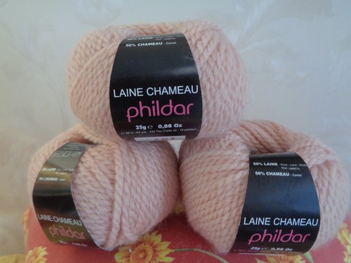 Pelotes laine chameau phildar - pelotes,