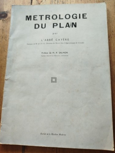 Livre métrologie plan - livre,