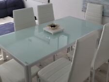 tectake Brandenburg Lot de 6 Chaises et Table à Manger 130x70x75 cm -...