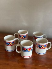 5 Mugs Mobil vintage