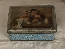 Ancienne boîte publicitaire rectangulaire, en tôle, Edité par alsa Nancy