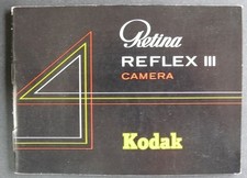 MODE D'EMPLOI / INSTRUCTIONS FOR USE : KODAK RETINA REFLEX III - FEVRIER 1961