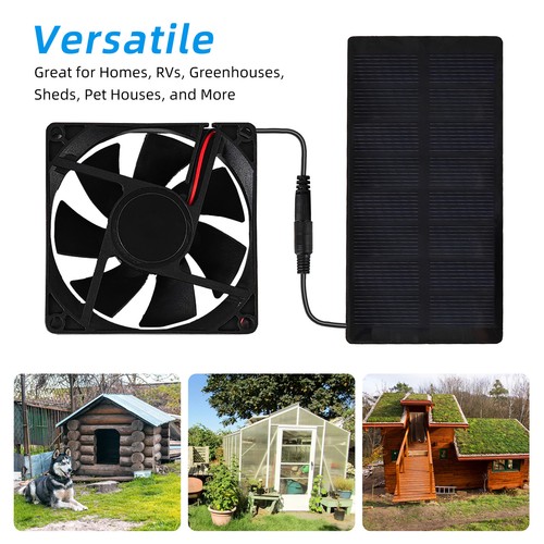 Solar powered fan for - solar, outdoor