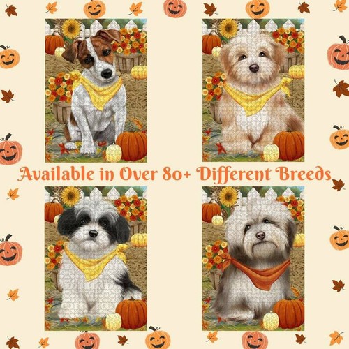 Fall autumn greeting dog cat - fall,