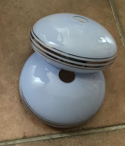 Coupelles lustre opaline - de,