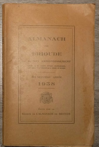 Livre almanach brioude - almanach,