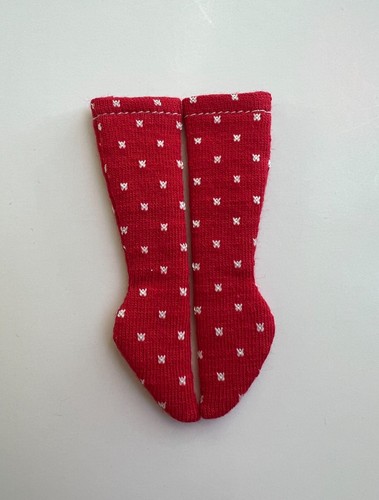 Red white 6 scaled socks - white,