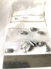 Micro-armour 1/700: Lot tanks, chars, Panther. WW2. Plomb