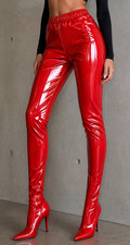 legging vinyl rouge vif