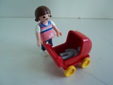 PLAYMOBIL vintage enfant fille landau poussette poupée set 5328 de 2004 / 4145