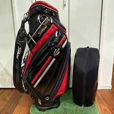 Sac de golf Titleist émail noir carry cart caddy bag rare utilisé au Japon