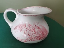 Faïence K&G Luneville fin XIX ème Broc modèle "Champêtre" - espriantik31