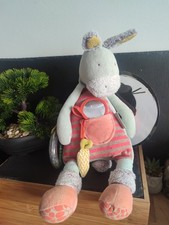 Doudou ane cheval bleu rouge