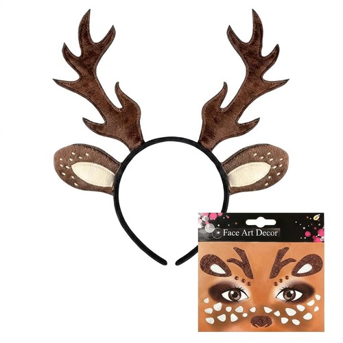 Brown deer head - head, greenhouse