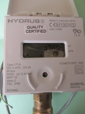 compteur d’eau à ultrasons HYDRUS 171A ocasion peu servi, fabriqué germany 2019