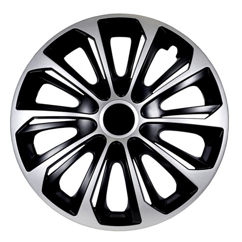 Enjoliveurs noir argent 4 - 16,