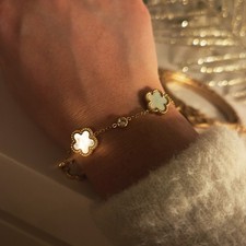Bracelet Femme Trèfle Nacre