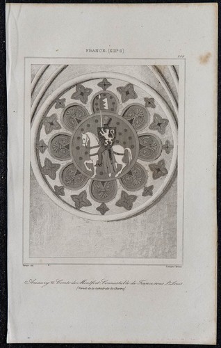 1845 vitrail amaury vi à - 1845,