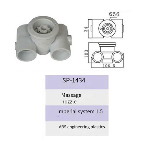 Buse hydromassage acier - d'hydromassage,