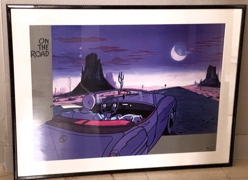 Lithographie hommage tintin - lithographie,